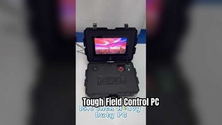 Stazione di controllo sul campo portatile con custodia per PC da 15,6 pollici con elevata luminosità