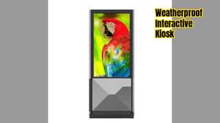 Touchscreen da 55 pollici per postazione chiosco esterna sicura