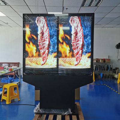 comprare 55-Inch Outdoor Waterproof Dual-Screen Menu Board With Sunscreen Thermal Treatment Middle East Available fabbricazione online