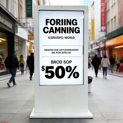 comprare 75 pollici 3000nits Luminosità IP65 Impermeabile Digital Signage da Esterno con Risoluzione 4K e Sistema Operativo Android fabbricazione online