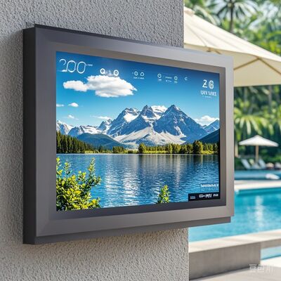 comprare Totem pubblicitario LCD da 32 pollici IP65 impermeabile per esterni con luminosità 3000 nit fabbricazione online