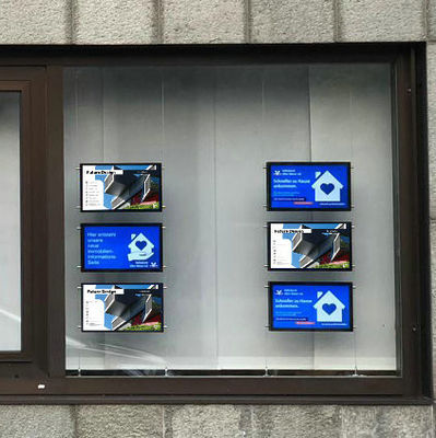Tecnologia all'avanguardia Display LCD digitale per finestre per Android Sistema CMS gratuito