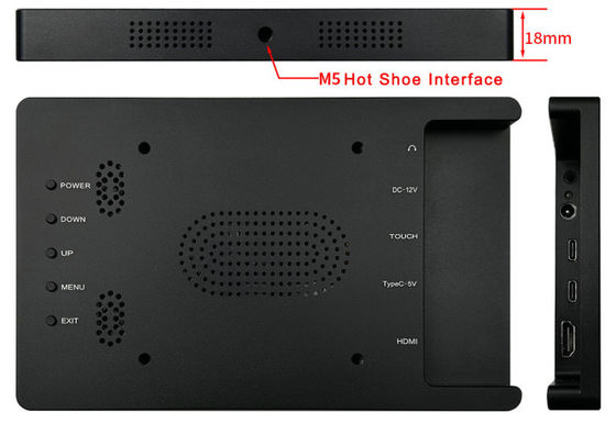Fotocamera monitor esterno ad alta luminosità portatile da 7 pollici in alluminio 1080P
