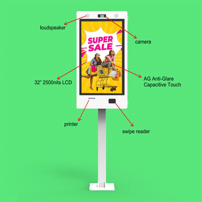 Segnaletica digitale per esterni impermeabile ad alta luminosità da 32 pollici con risoluzione 1920X1080 e durata di 50000 ore