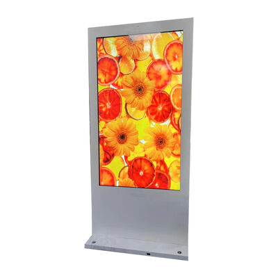 Chiosco Pubblicitario LCD da Esterno da 75 Pollici ad Alta Luminosità 3000cd/m2 Impermeabile IP65